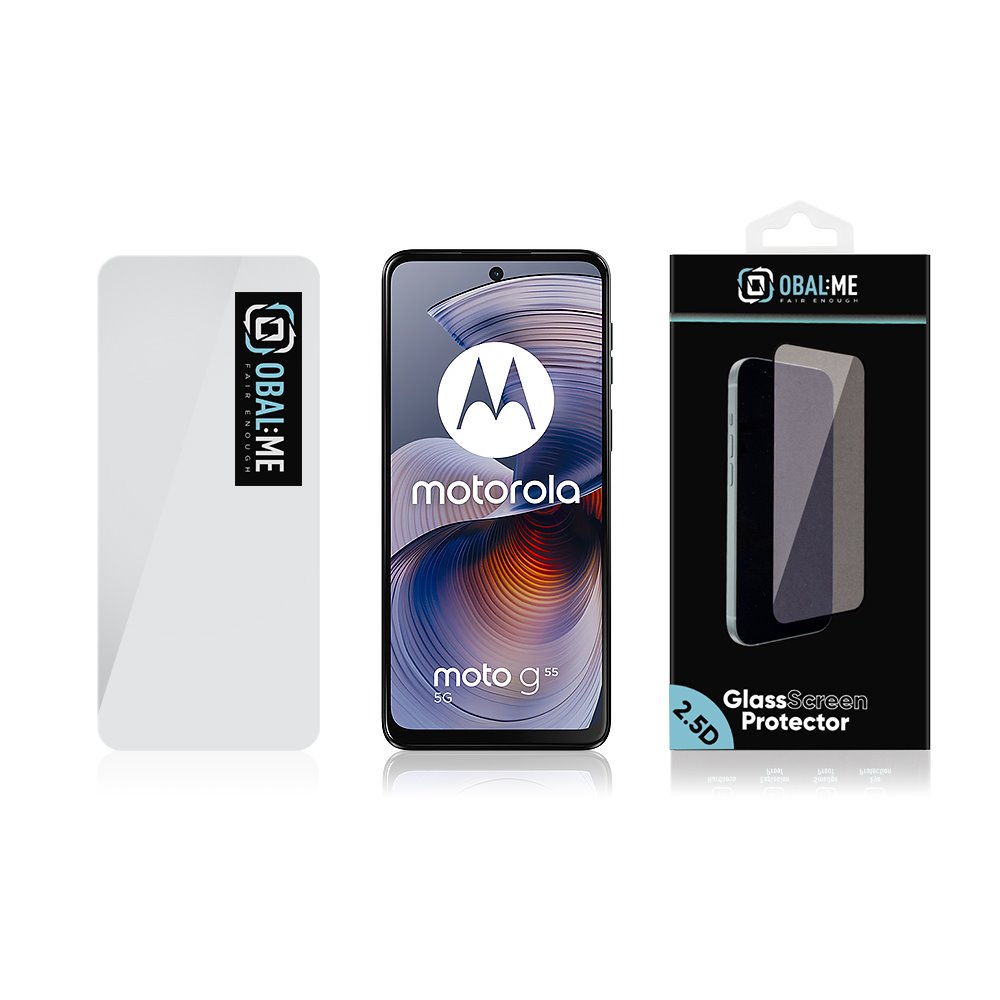 OBAL:ME 2.5D Tvrzené Sklo pro Motorola G55 Clear