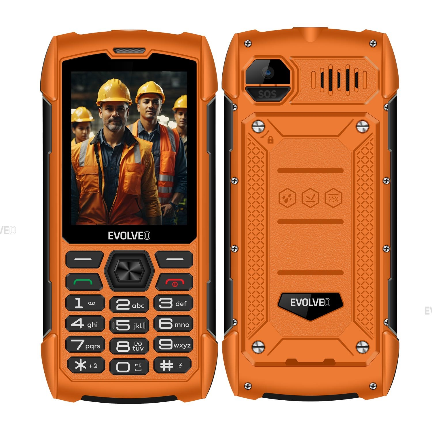 Evolveo StrongPhone H1 oranžová