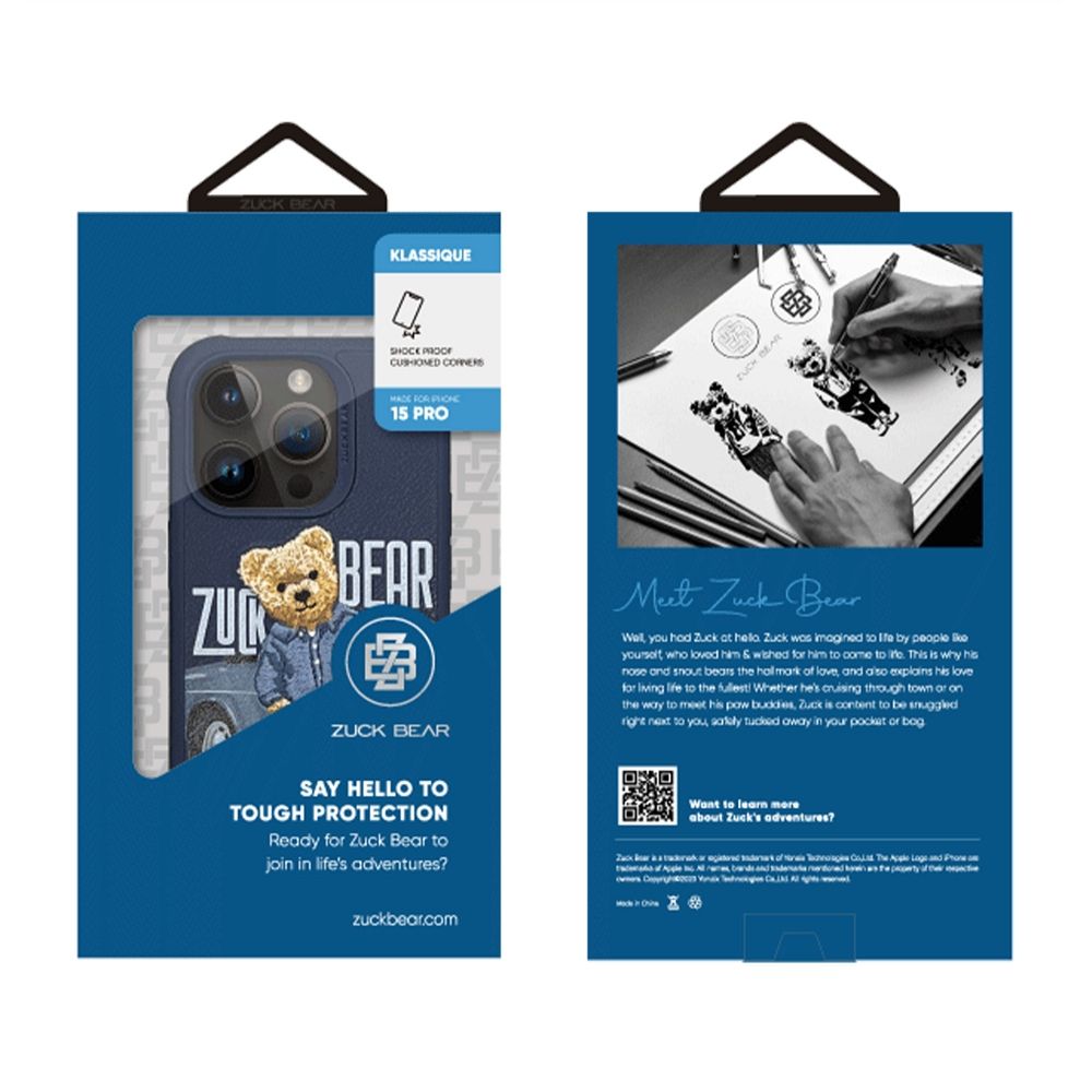 ZUCK BEAR case SAN FRANCISCO FORTUNE for IPHONE 15 Pro bay area player