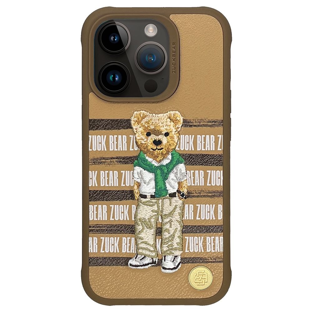 ZUCK BEAR case SAN FRANCISCO FORTUNE for IPHONE 15 Pro golden state bear