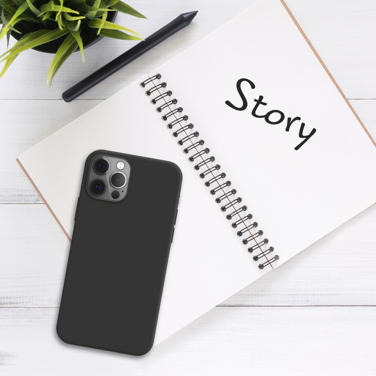 Zadní kryt FIXED Story pro Samsung Galaxy A26 5G, černá