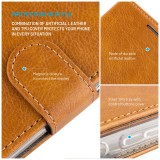 Pouzdro typu kniha FIXED Opus pro Samsung Galaxy A36 5G, hnědé