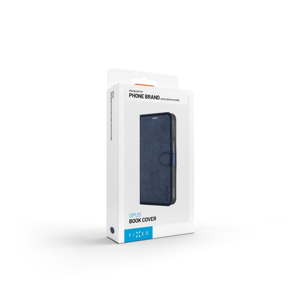 Pouzdro typu kniha FIXED Opus pro Samsung Galaxy A36 5G, modré