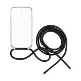 Zadní kryt FIXED Pure Neck s černou šňůrkou na krk pro Samsung Galaxy A36 5G