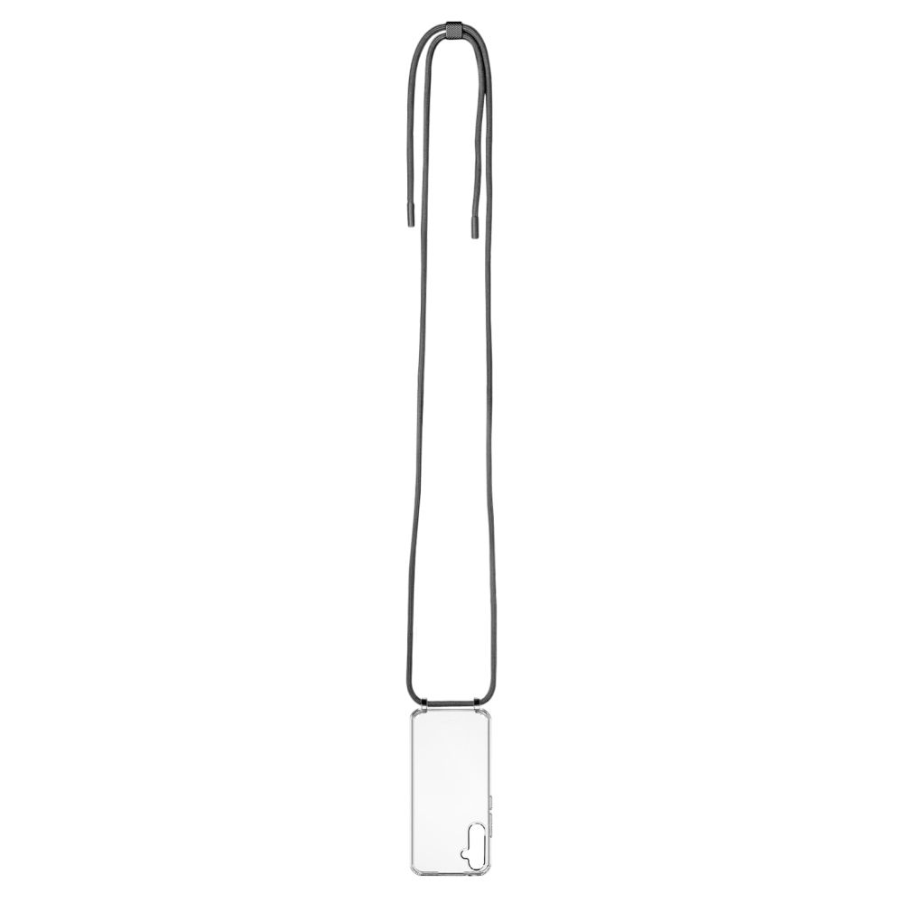 Pouzdro FIXED Pure Neck s černou šňůrkou na krk pro Samsung Galaxy A36 5G