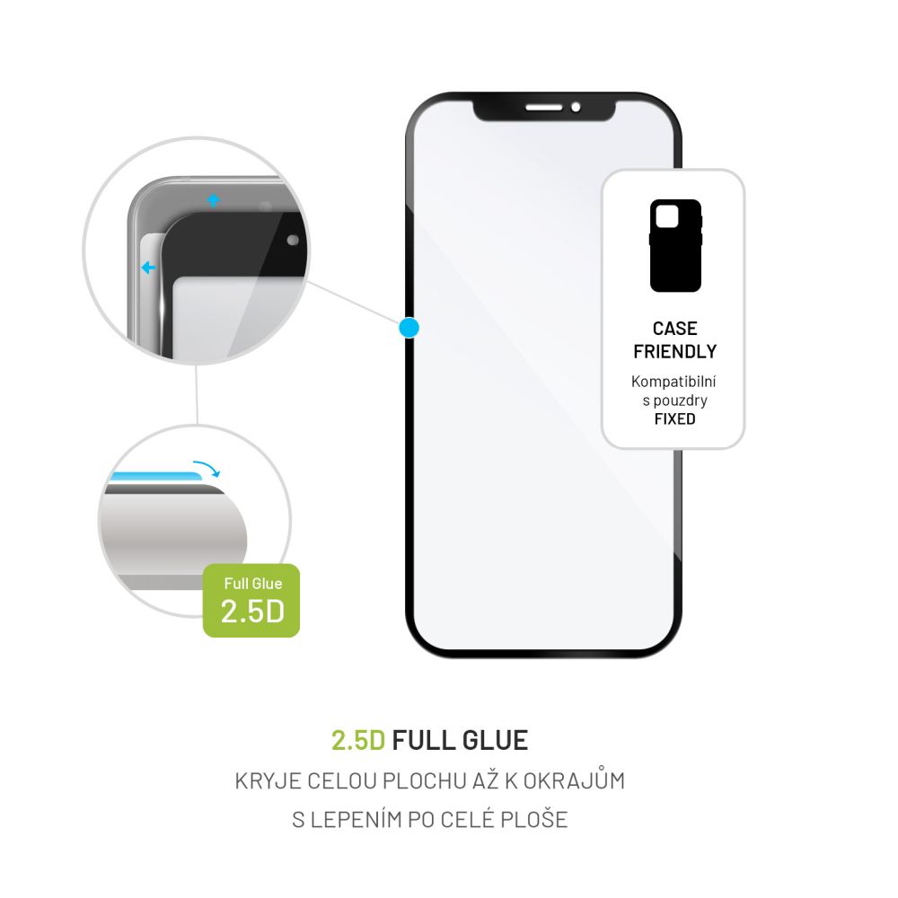 Tvrzené sklo FIXED Full-Cover pro Xiaomi Poco F7 Ultra, černá