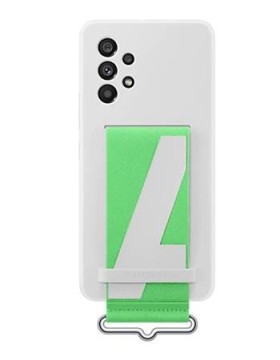 Silikonový kryt Samsung EF-GA536TWE vč. popruhu pro Samsung Galaxy A53 5G, white