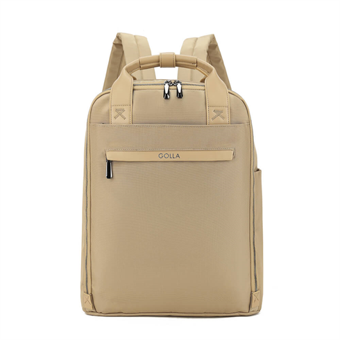 Batoh na notebook GOLLA Backpack Orion Nylon a PU 15.6", coffee 