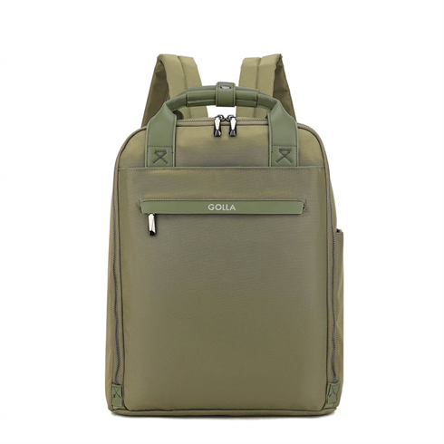 Batoh na notebook GOLLA Backpack Orion Nylon a PU 15.6", green