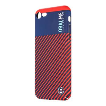 Zadní kryt OBAL:ME Flossy Stripes pro Apple iPhone 16 Pro, modrá - červená