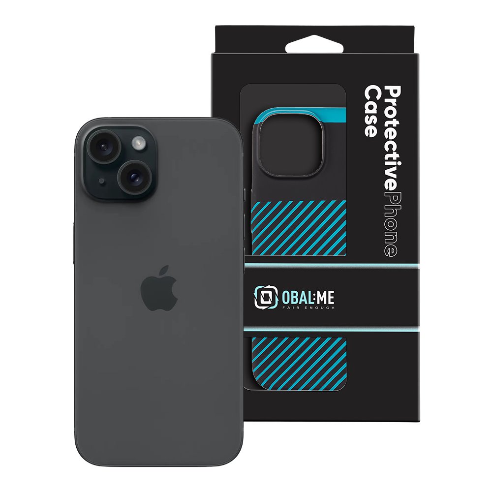 OBAL:ME Flossy Stripes Kryt pro Apple iPhone 15 Black/Teal