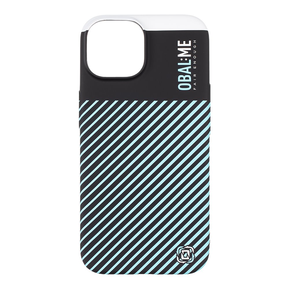 OBAL:ME Flossy Stripes Kryt pro Apple iPhone 15 Black/Sky Blue