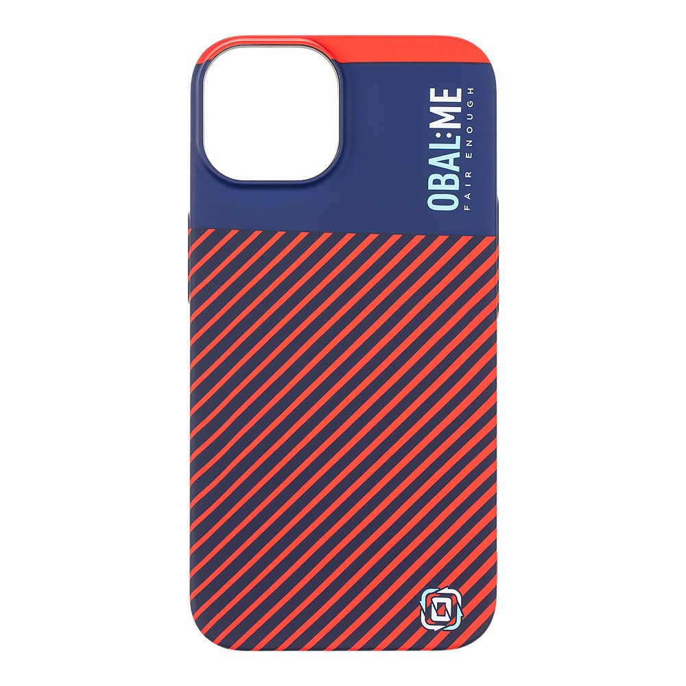 OBAL:ME Flossy Stripes Kryt pro Apple iPhone 14 Blue/Red