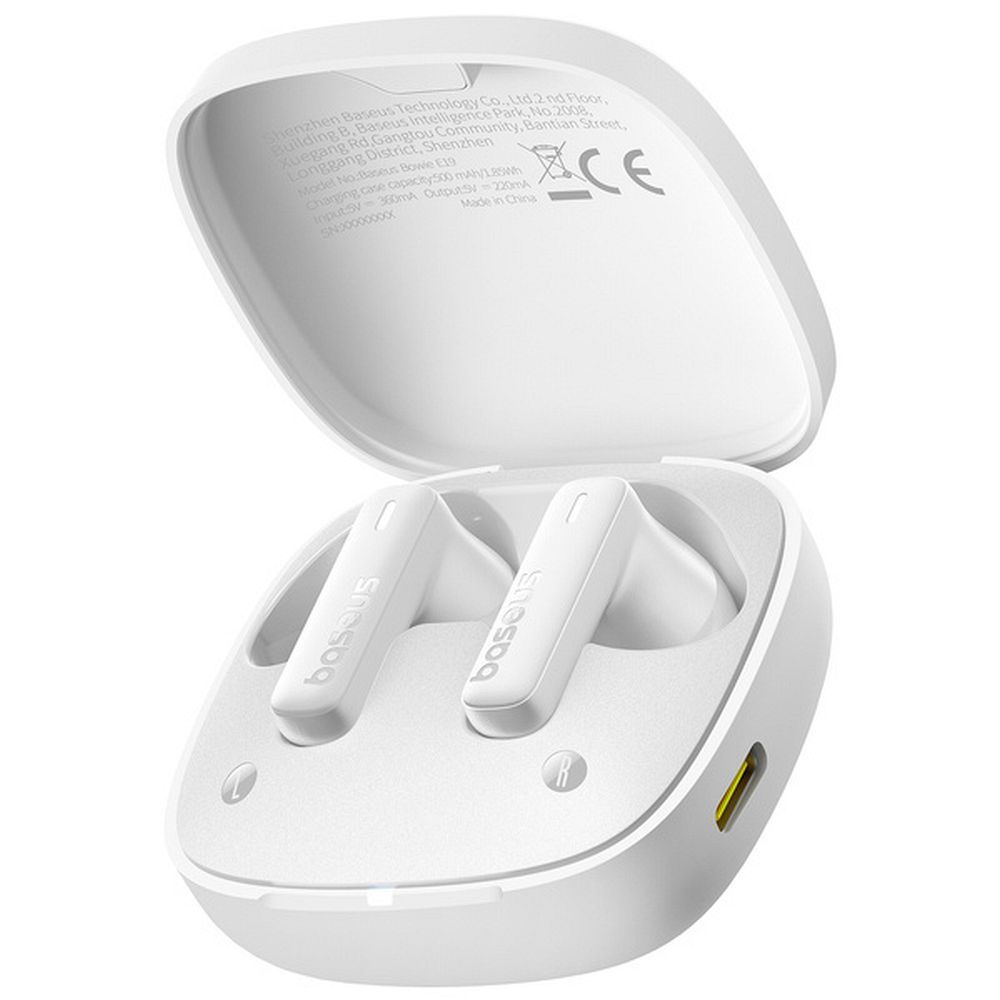 BASEUS wireless earphones bluetooth TWS E19 white