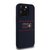 Red Bull Silicone Horizontal Logo MagSafe Zadní Kryt pro iPhone 15 Pro Navy