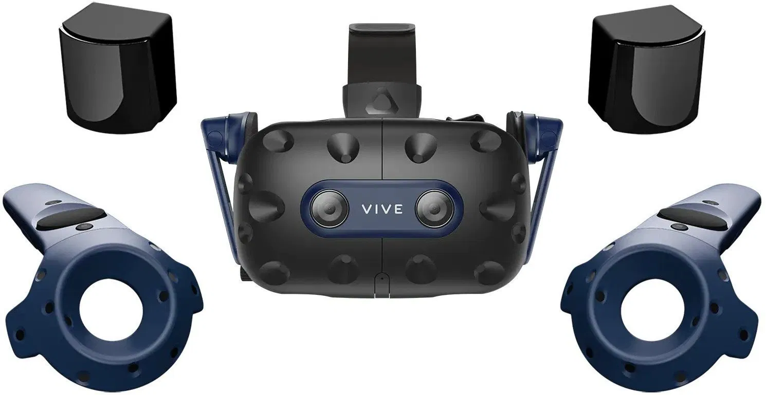 Brýle pro virtuální realitu HTC Vive Pro 2 Full kit, 2x 5K rozlišení, 120Hz, FOV 120°, černá/modrá