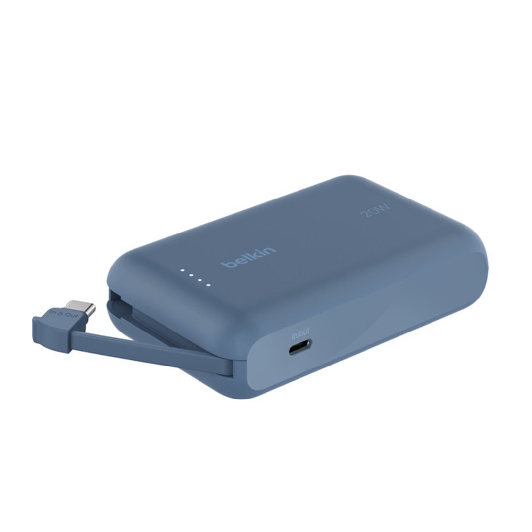 Belkin 10000 mAh, PD 20W, USB-C, modrá