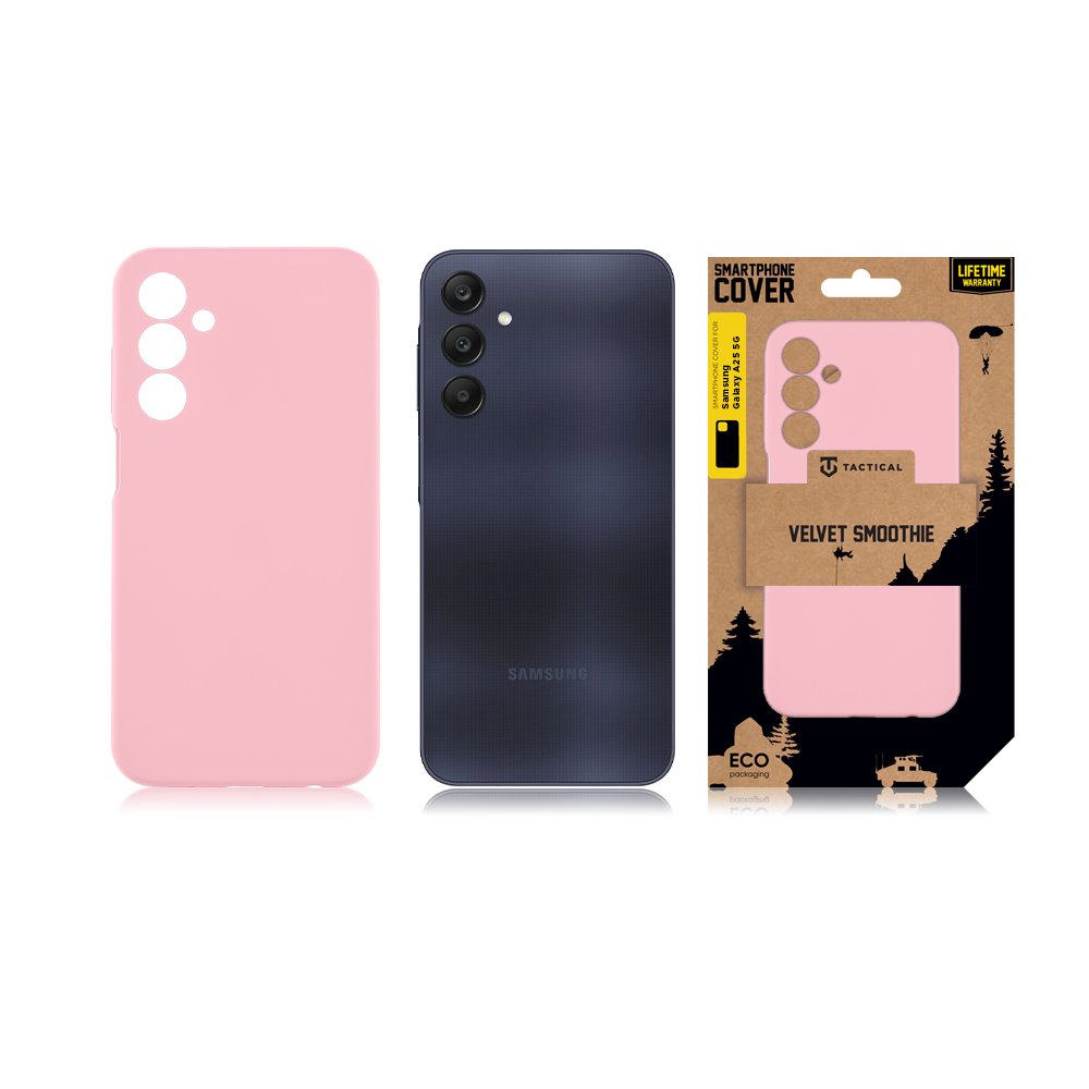 Tactical Velvet Smoothie Kryt pro Samsung Galaxy A25 5G Pink Panther