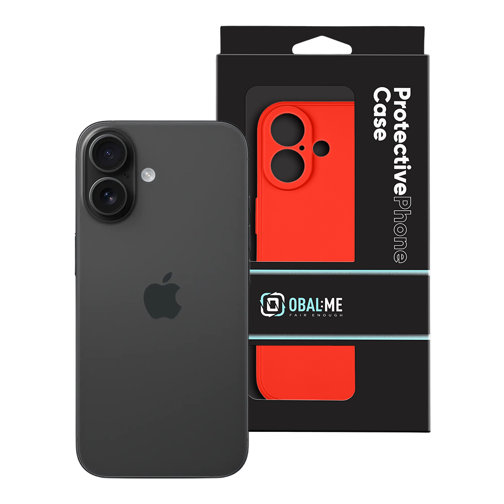 OBAL:ME Matte TPU Kryt pro Apple iPhone 16 Red