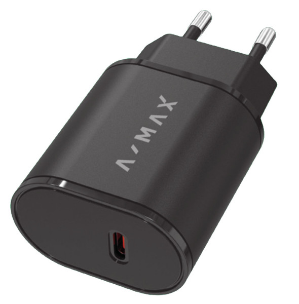 Chytrá nabíječka A-MAX Power Delivery 20W USB-C, bílá