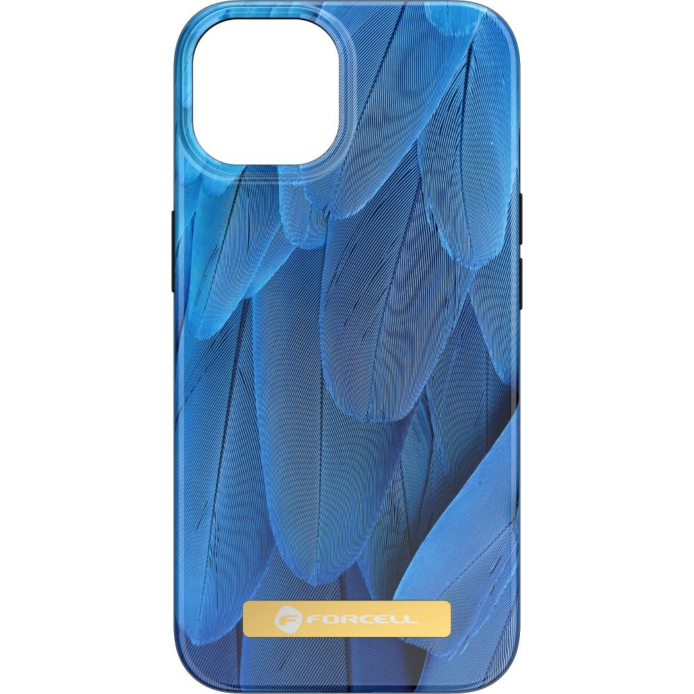 FORCELL F-PROTECT Mirage case compatible with MagSafe for IPHONE 14 PRO blue bird