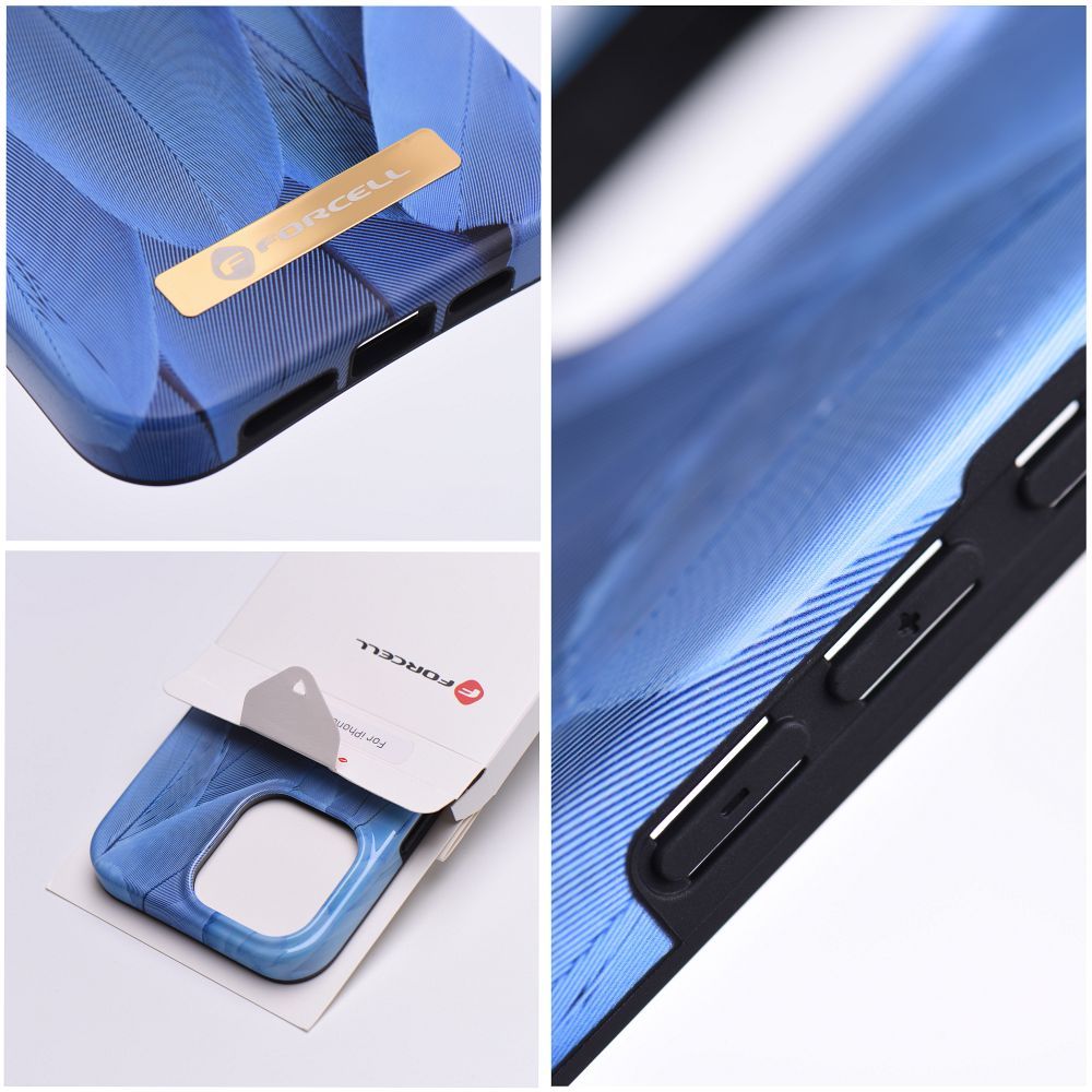 FORCELL F-PROTECT Mirage case compatible with MagSafe for IPHONE 14 PRO blue bird