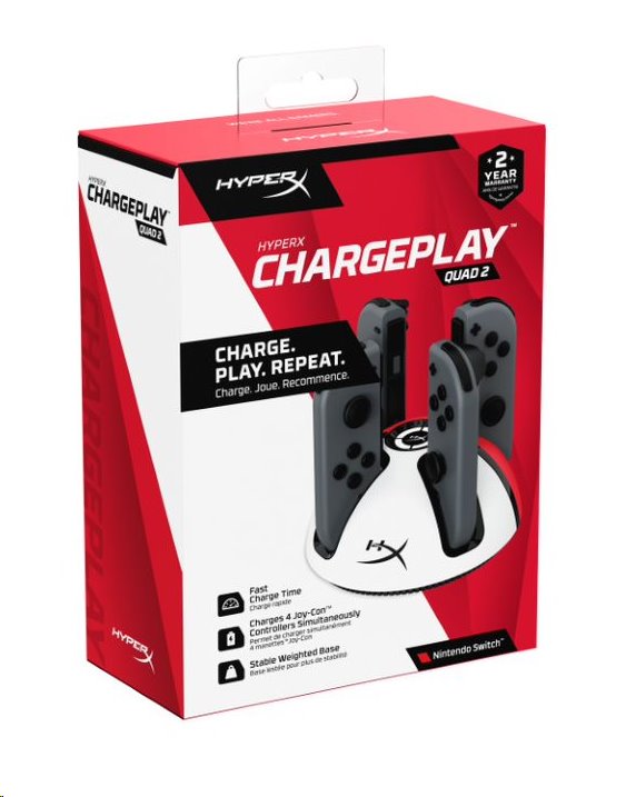 HyperX ChargePlay Quad 2 Nintendo Switch Controller Charger - Příslušenství pro konsole