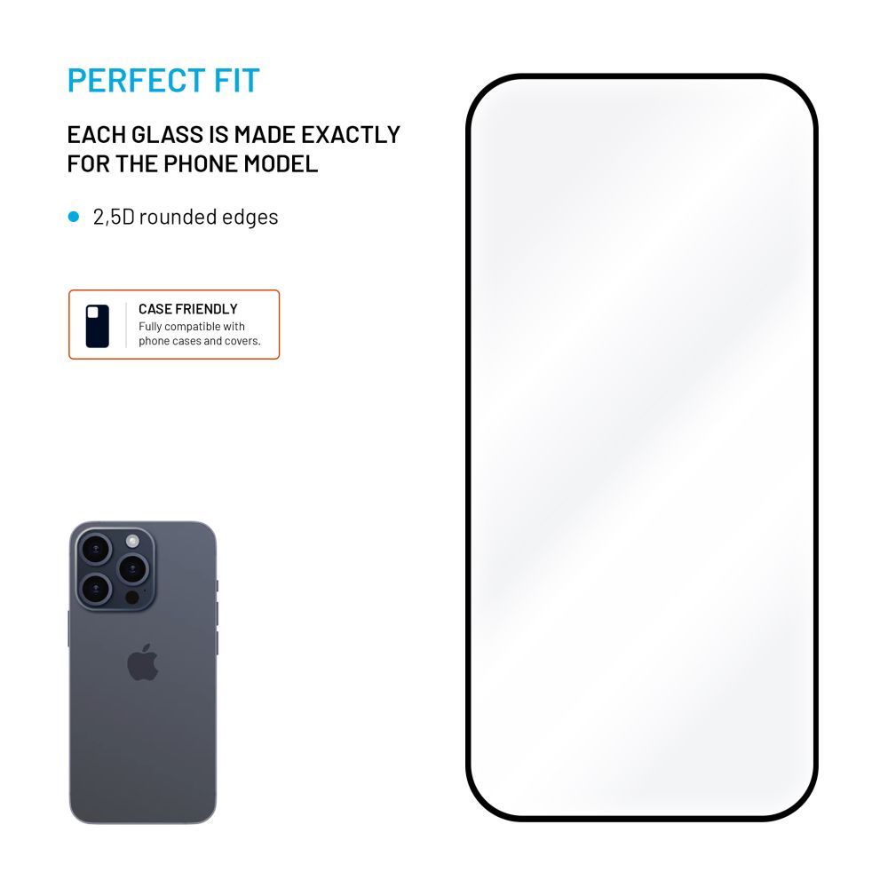 Tvrzené sklo FIXED Full-Cover pro Xiaomi Poco M7 Pro 5G, černá