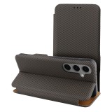 FOLIO Side Magnet book case for MOTOROLA G75 brown