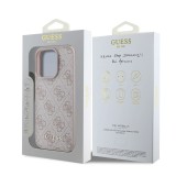 Guess 4G Charm Zadní Kryt pro iPhone 16 Pro Max Tone on Tone Pink