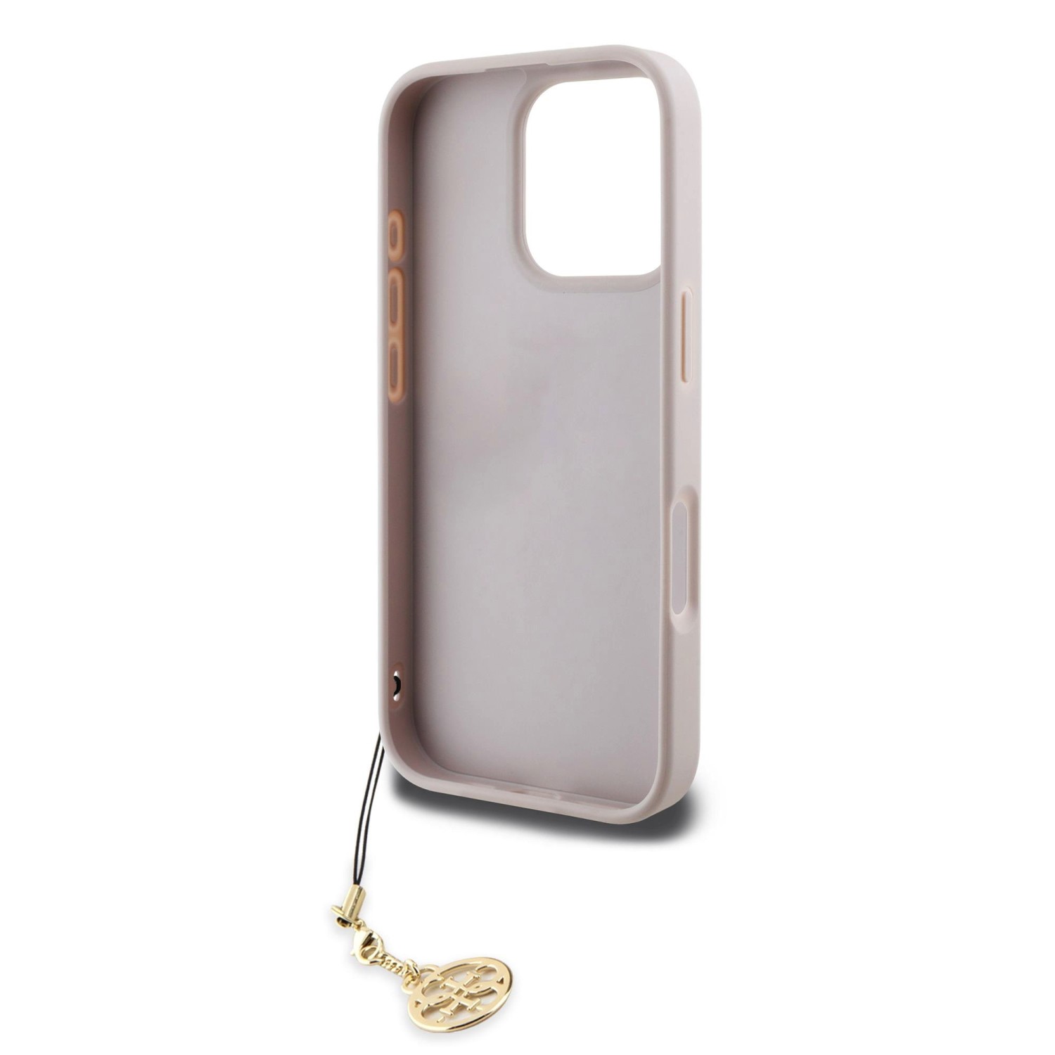 Guess 4G Charm Zadní Kryt pro iPhone 16 Pro Tone on Tone Pink