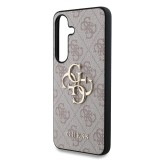 Guess PU 4G Metal Logo Zadní Kryt pro Samsung Galaxy S25+ Pink