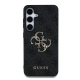 Guess PU 4G Metal Logo Zadní Kryt pro Samsung Galaxy S25+ Grey