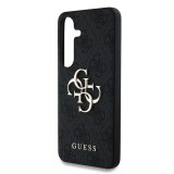 Guess PU 4G Metal Logo Zadní Kryt pro Samsung Galaxy S25+ Grey