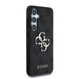 Guess PU 4G Metal Logo Zadní Kryt pro Samsung Galaxy S25 Grey