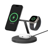 Belkin BOOST CHARGE PRO Qi2, 15W 3v1 stojan s Apple watch fast charge, černý