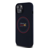 Red Bull Silicone Red Ring MagSafe Zadní Kryt pro iPhone 15 Navy