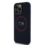 Red Bull Silicone Red Ring MagSafe Zadní Kryt pro iPhone 13 Pro Navy