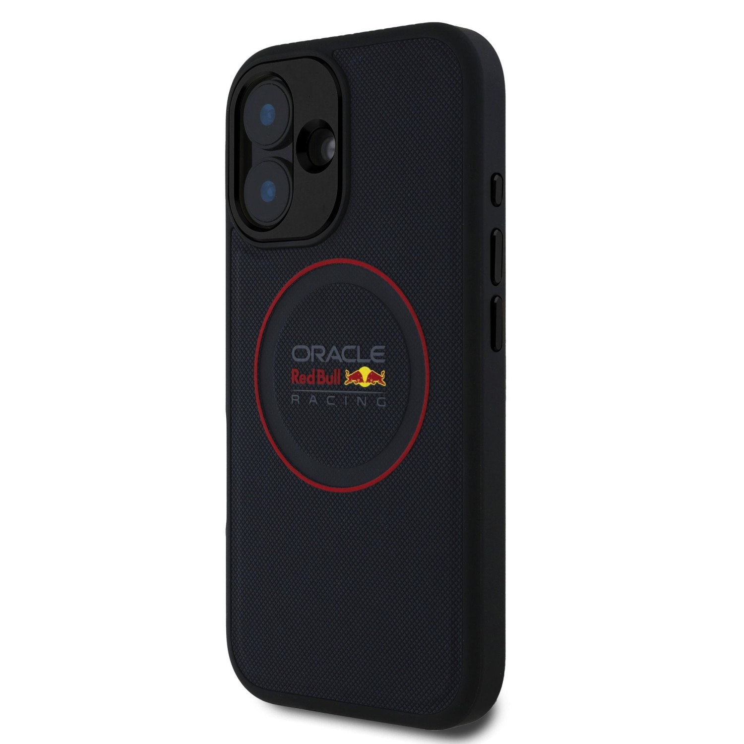 Red Bull PU Leather Red Ring MagSafe Zadní Kryt pro iPhone 16 Plus Navy