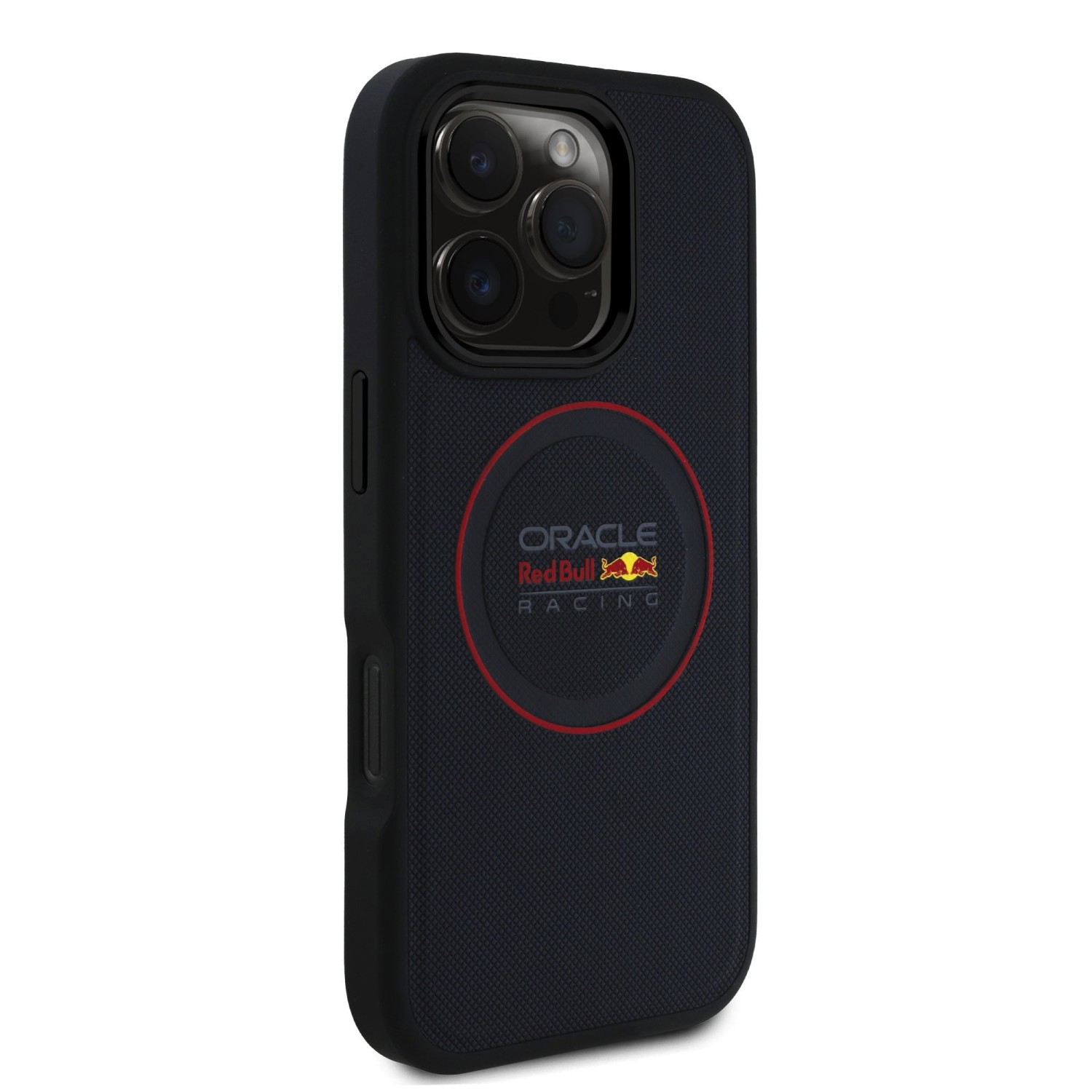 Red Bull PU Leather Red Ring MagSafe Zadní Kryt pro iPhone 16 Pro Max Navy