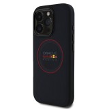 Red Bull PU Leather Red Ring MagSafe Zadní Kryt pro iPhone 16 Pro Navy