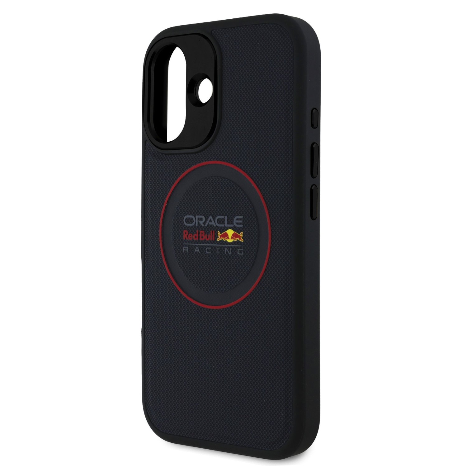 Red Bull PU Leather Red Ring MagSafe Zadní Kryt pro iPhone 16 Navy