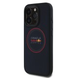 Red Bull PU Leather Red Ring MagSafe Zadní Kryt pro iPhone 15 Pro Max Navy