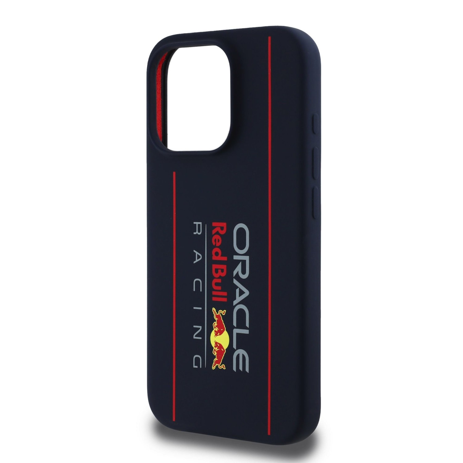 Red Bull Silicone Vertical Logo MagSafe Zadní Kryt pro iPhone 15 Pro Navy