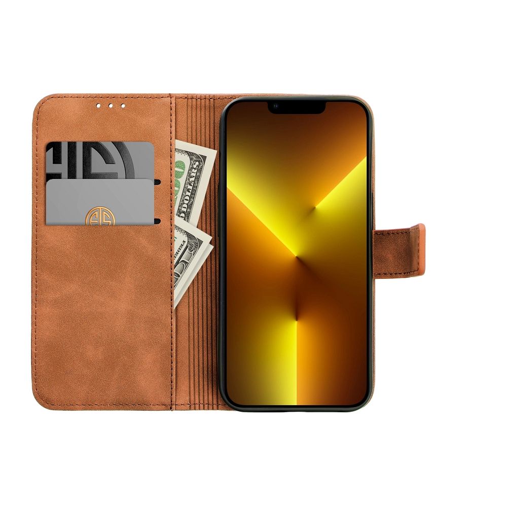 TENDER Book Case for XIAOMI Redmi Note 14 5G brown