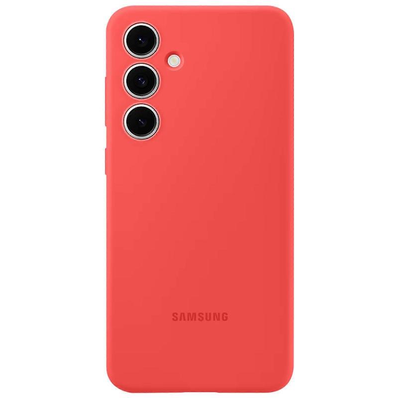 Silikonový zadní kryt pro Samsung Galaxy S25+ EF-PS936CREGWW, červená