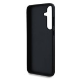 Guess PU Fixed Glitter 4G Metal Logo Zadní Kryt pro Samsung Galaxy S25+ Black