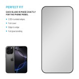 Ochranné tvrzené sklo FIXED Privacy Full-Cover pro Apple iPhone 16 Pro, lepení přes celý displej, černé