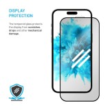 Ochranné tvrzené sklo FIXED Privacy Full-Cover pro Apple iPhone 16 Pro, lepení přes celý displej, černé