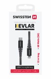 Swissten Kevlar USB-C/lightning 1,5m antracit